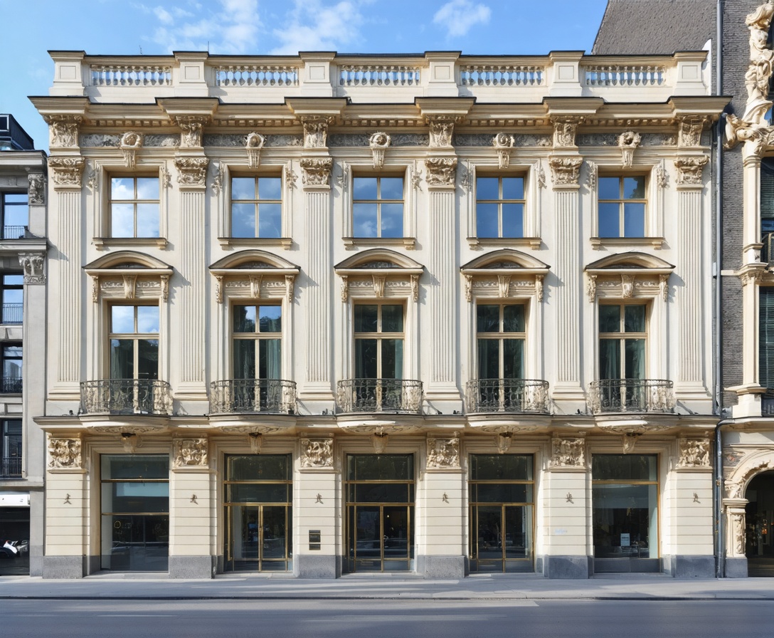 Das elegante Bürogebäude der Skalierungs-Architekten am Kurfürstendamm in Berlin