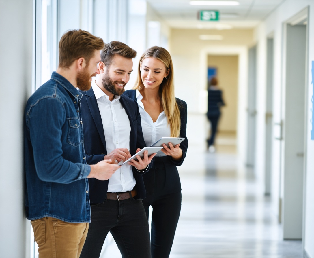 Das Experten-Team der Skalierungs-Architekten bei einer gemeinsamen Strategiebesprechung
